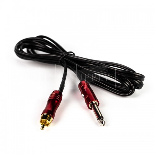 KÁBEL RCA PLOCHÝ 1,8 M - ČIERNY/ČERVENÝ